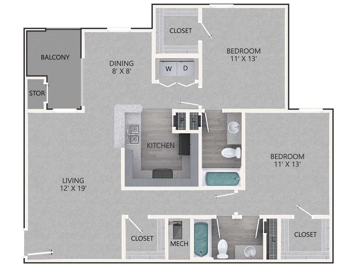 2 BEDROOM Image