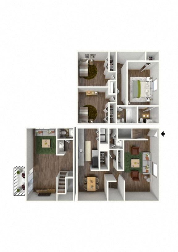 The Elm + Den Townhome Image