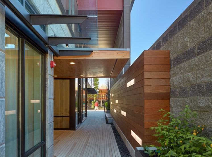4730 California Apartments Outdoor Hallway