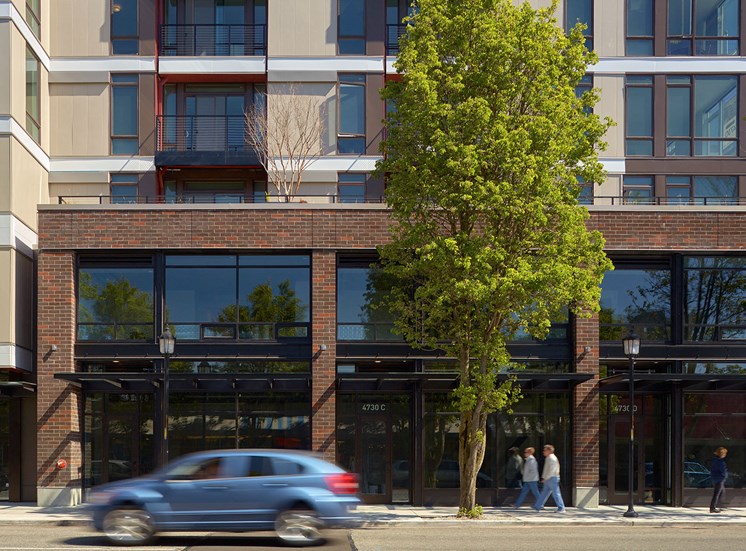 4730 California Apartments Building Exterior and Street