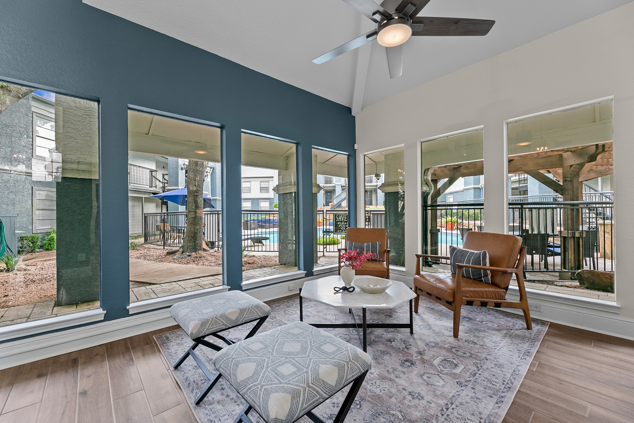 Community Clubroom at 5636 Apartment Homes, Dallas, TX  75254