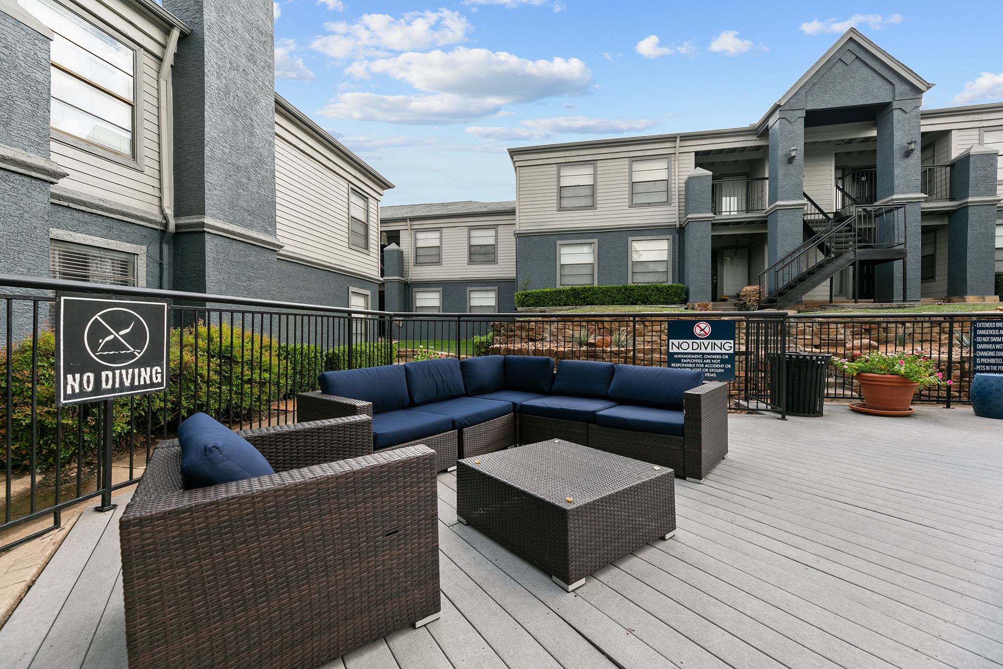 Rooftop Patio at 5636 Apartment Homes, Dallas, TX  75254