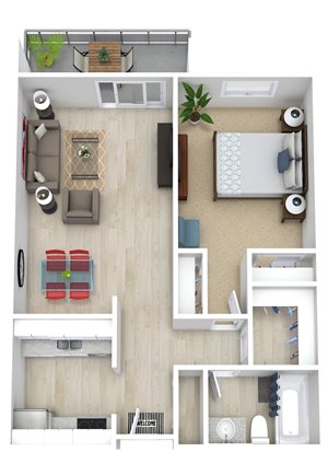 1 Bedroom 1 Bathroom