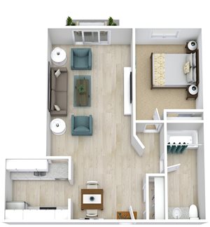 1 Bedroom 1 Bathroom