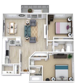 2 Bedroom 2 Bathroom