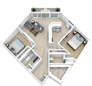 2 Bedroom 2 Bathroom