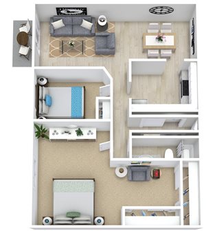 2 Bedroom 2 Bathroom