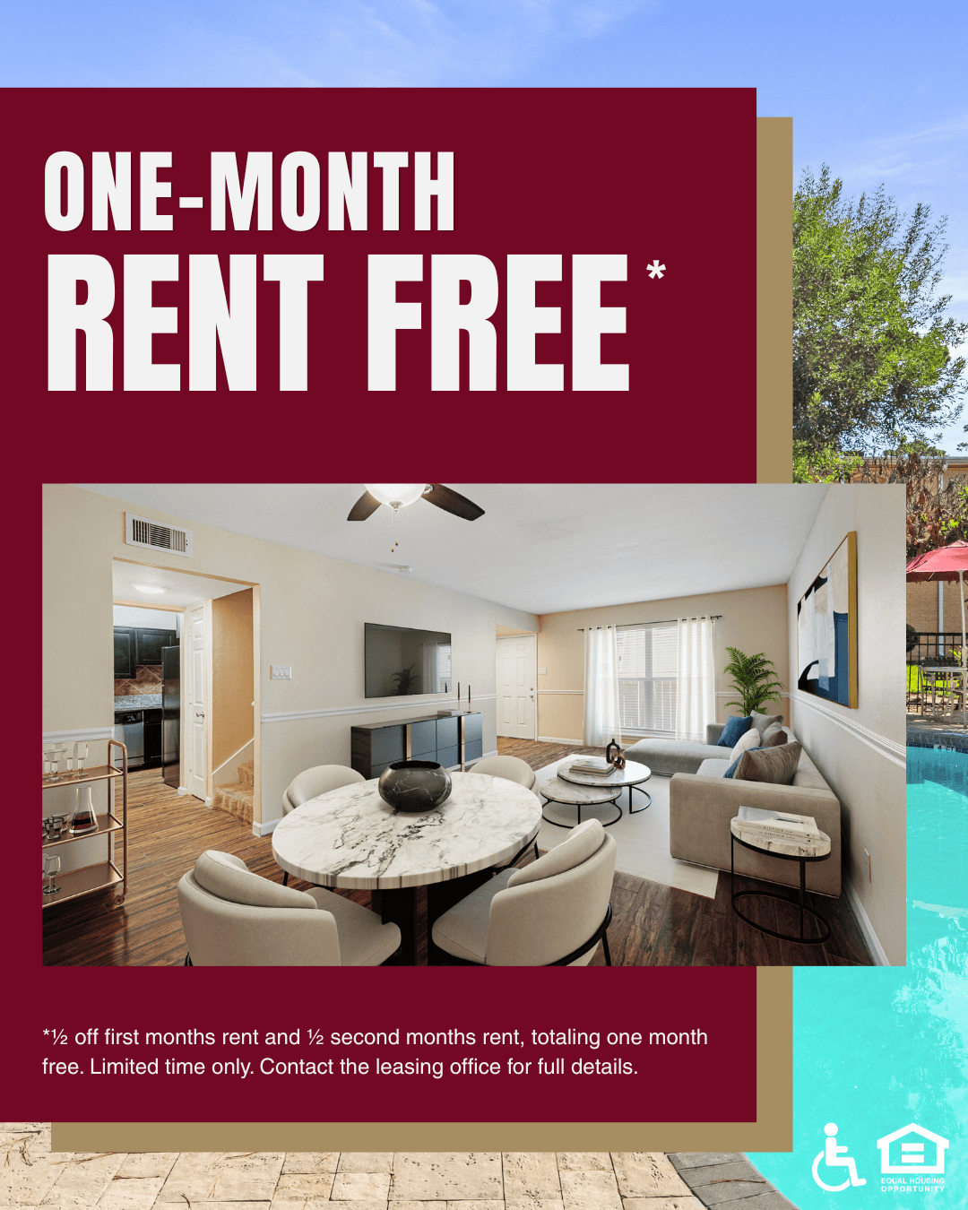 one month rent free