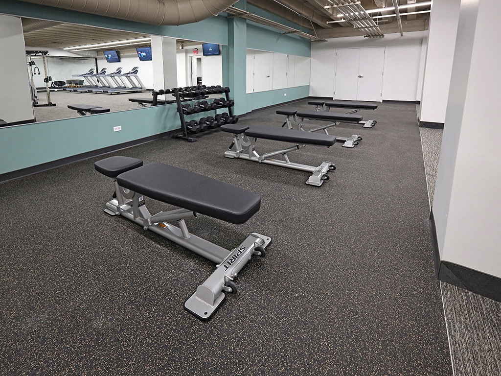 Brand New On-Site Fitness Center at The Residences at 668 Apartments, Cleveland OH 44114