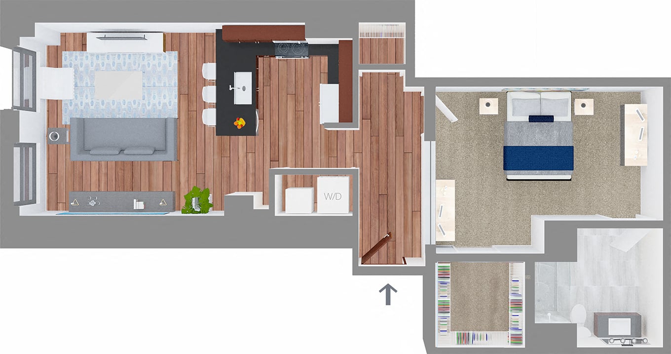 Suite Style C1 at The Terminal Tower Residences Apartments, Cleveland