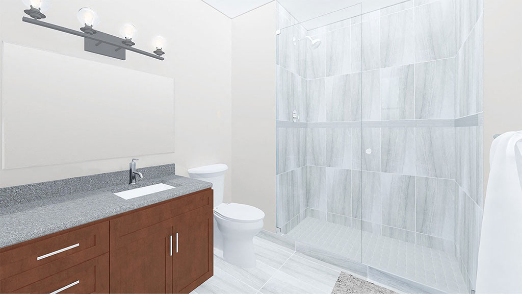1 Bed 1 Bath Floor Plan at The Terminal Tower Residences Apartments, Ohio, 44113