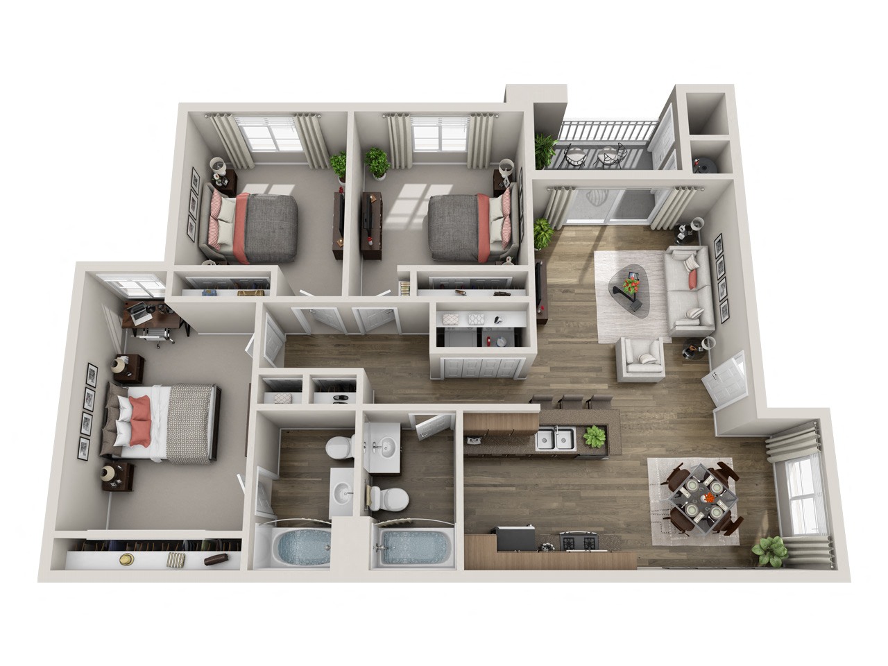 Floor plan layout diagram for Barcelona (Premium)
