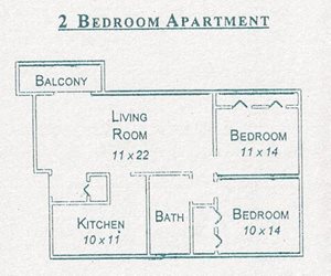 Bedroom with a Balcony!at Gatehouse Apartments, Missouri