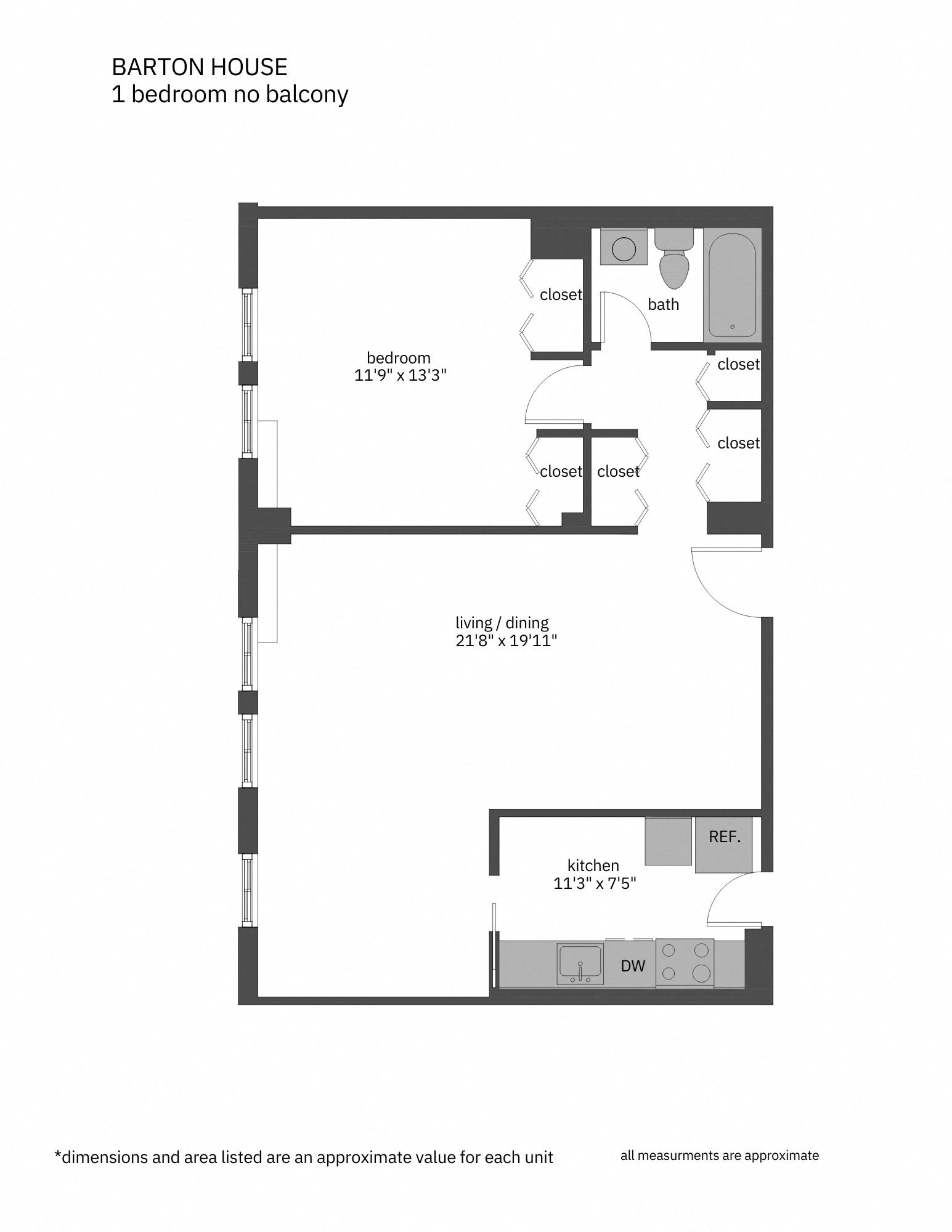 Floor Plans of Barton House in North Arlington, VA