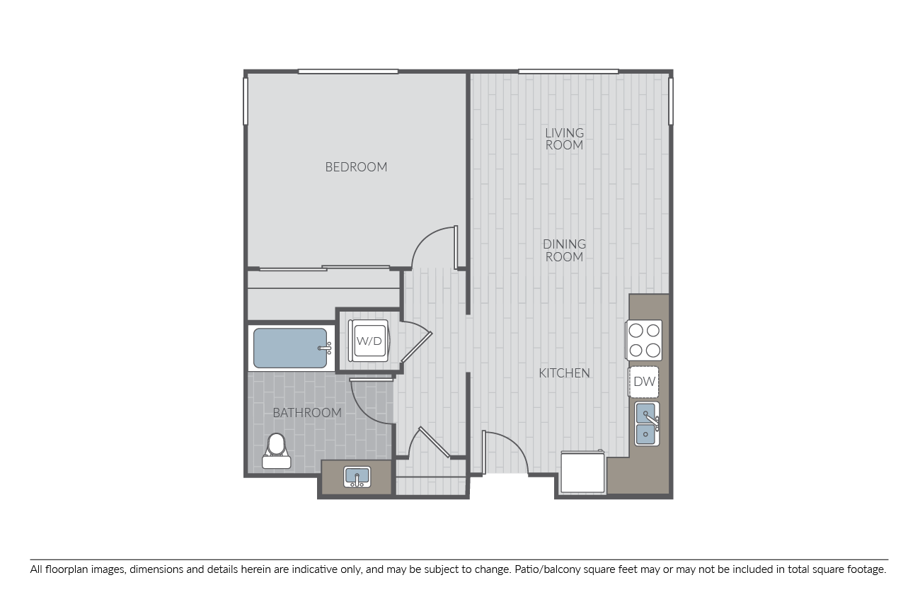 Plan 1E floor plan