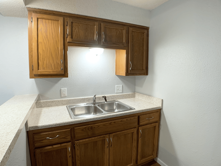 kitchen with sink and cabinets