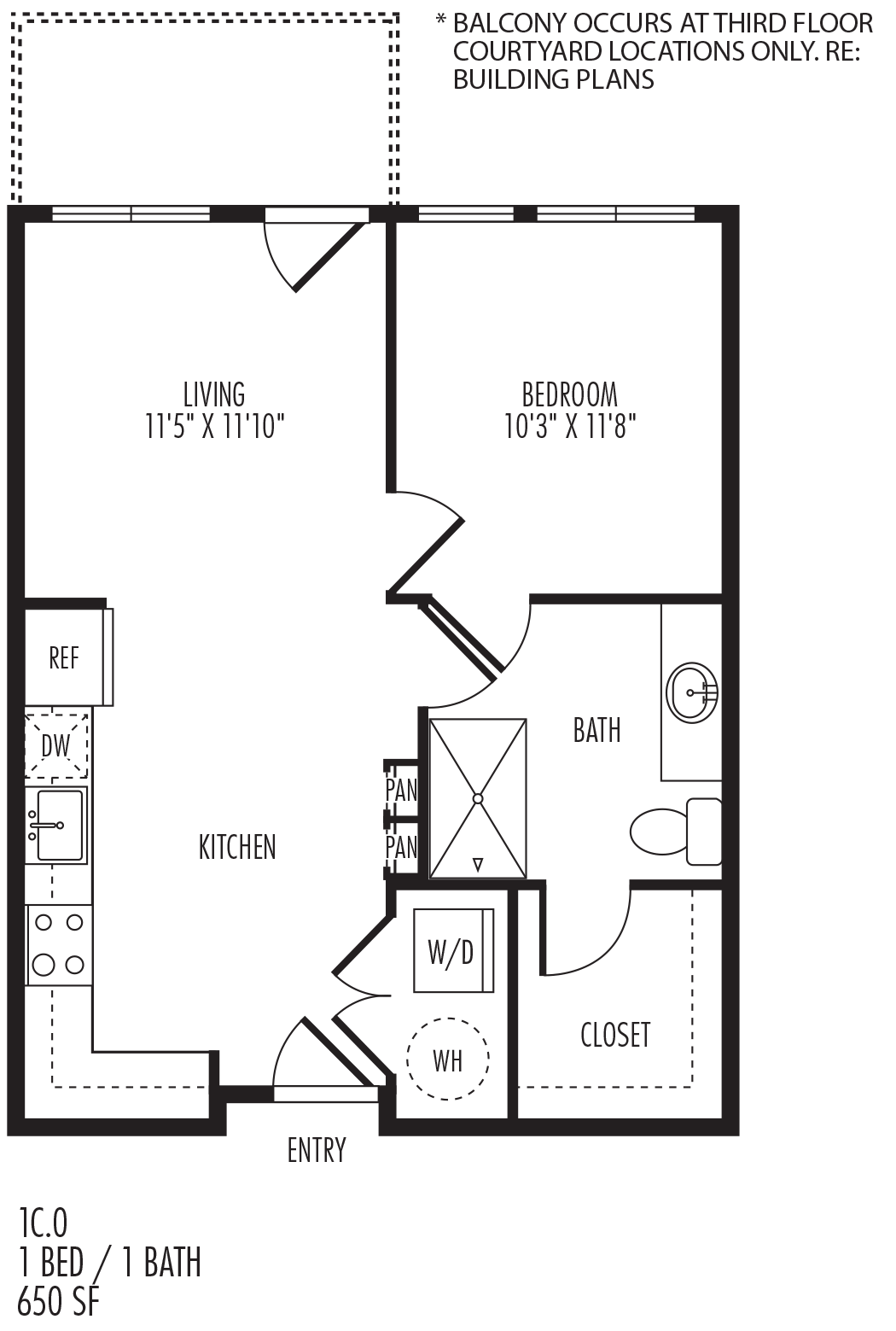 1C floor plan