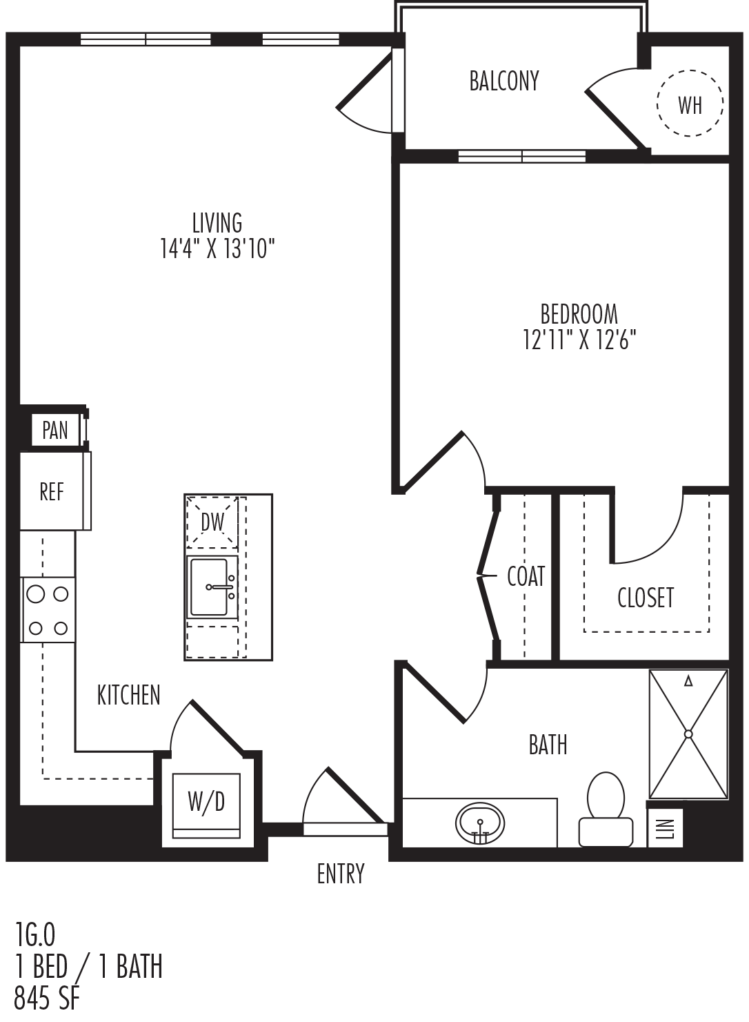 1G floor plan