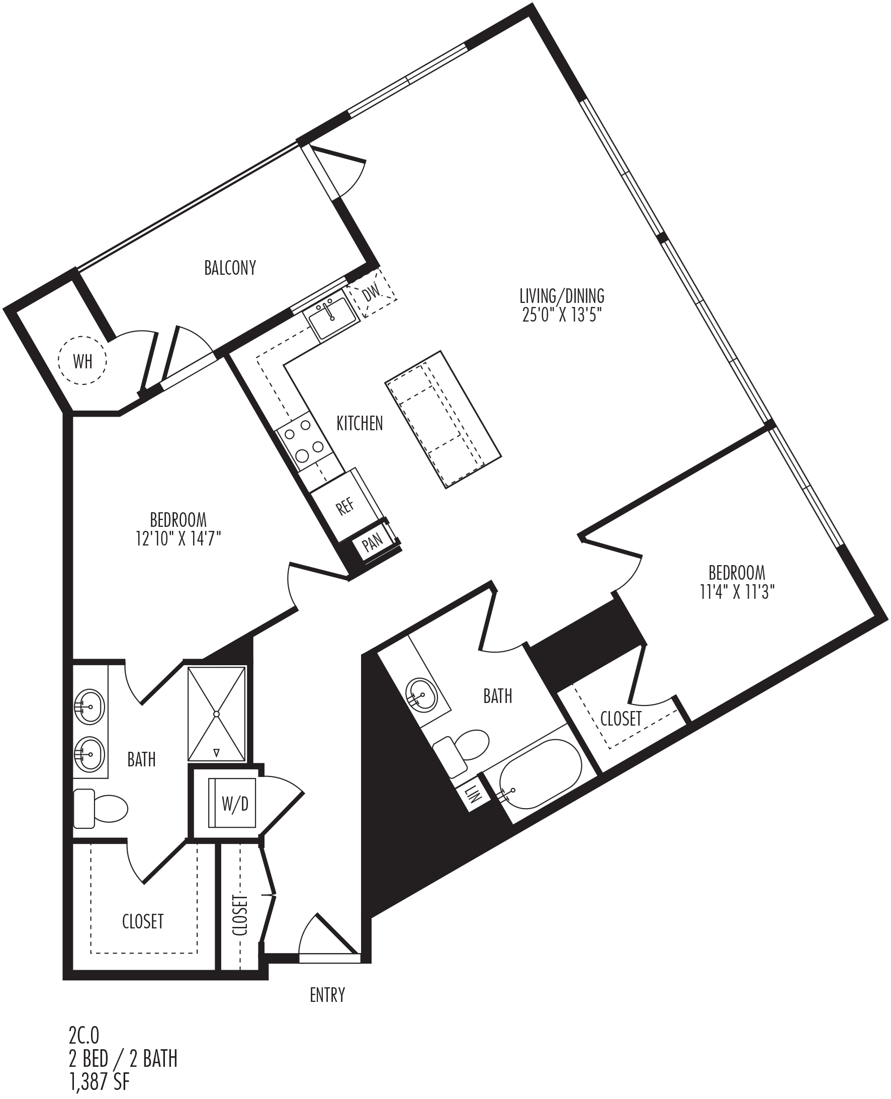 2C floor plan