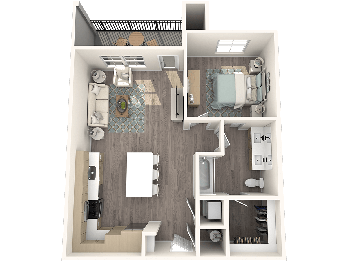 Solace Apartments A2 Floor Plan