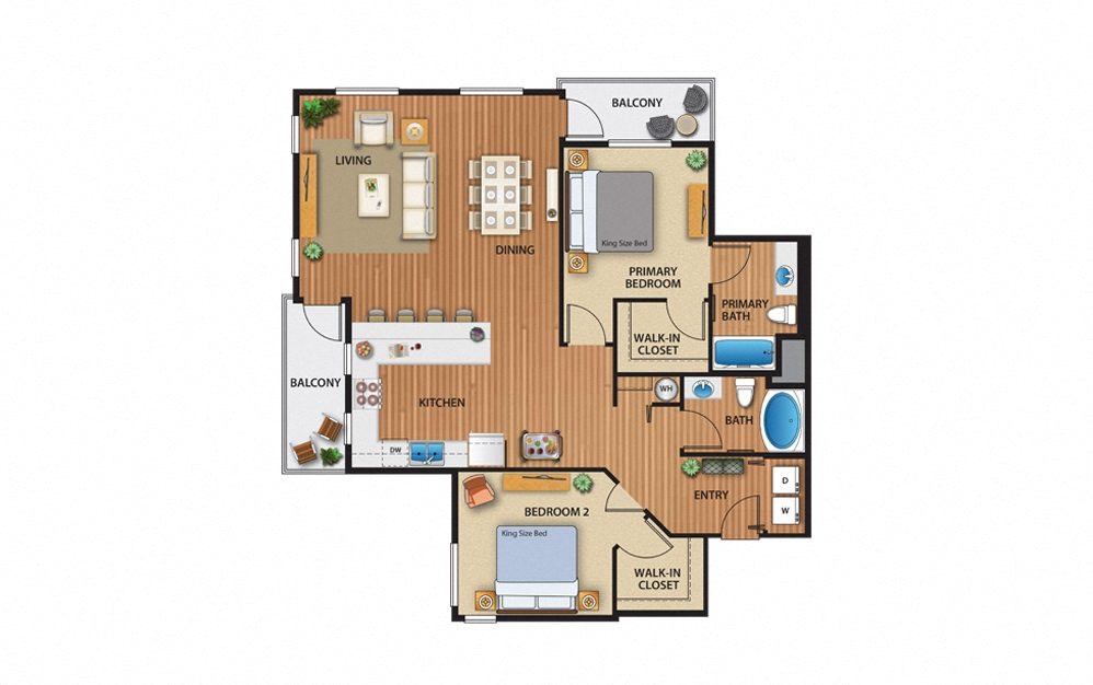 Floor plan layout diagram for Cascade
