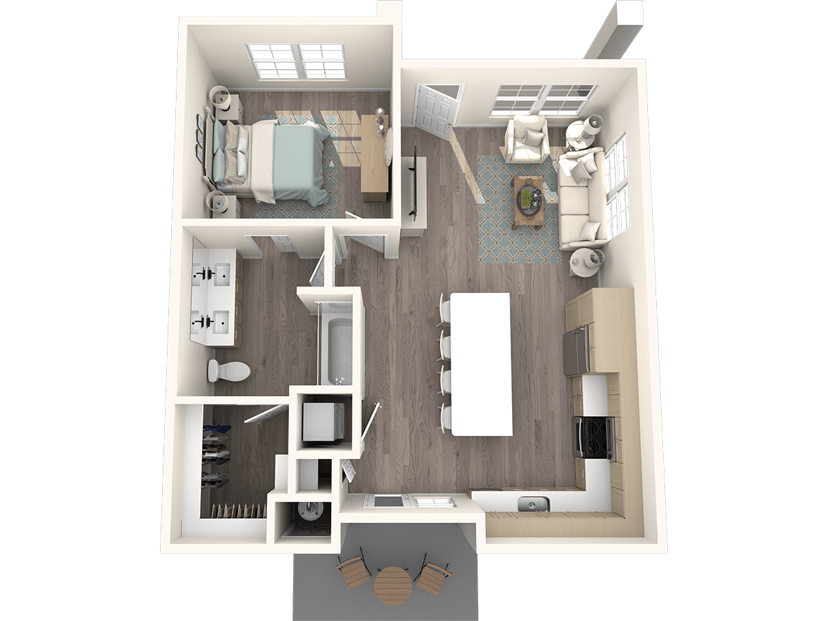 Solace Apartments D1 Floor Plan