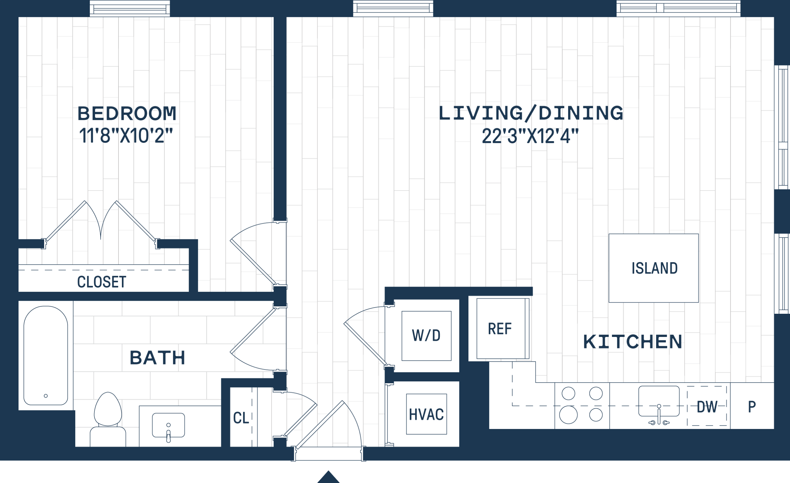 The Six Apartments in Hyattsville, Maryland A4 Floor Plan