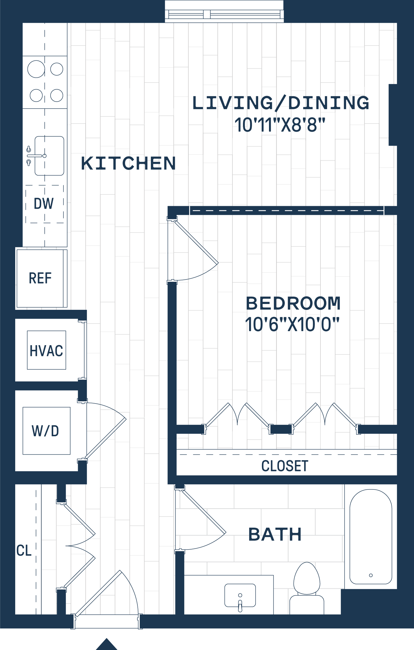 The Six Apartments in Hyattsville, Maryland J1.3 Floor Plan