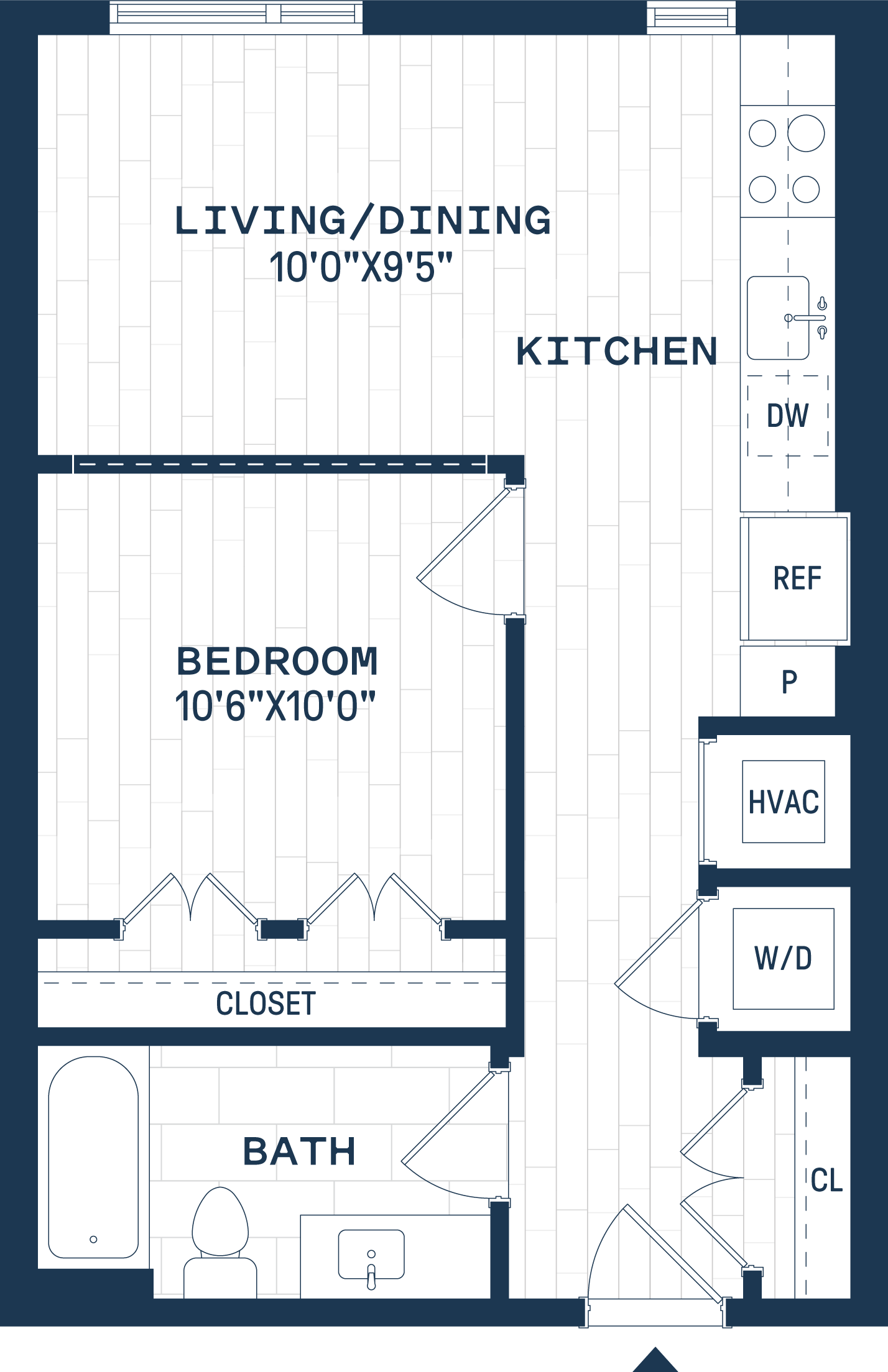 The Six Apartments in Hyattsville, Maryland J1 Floor Plan