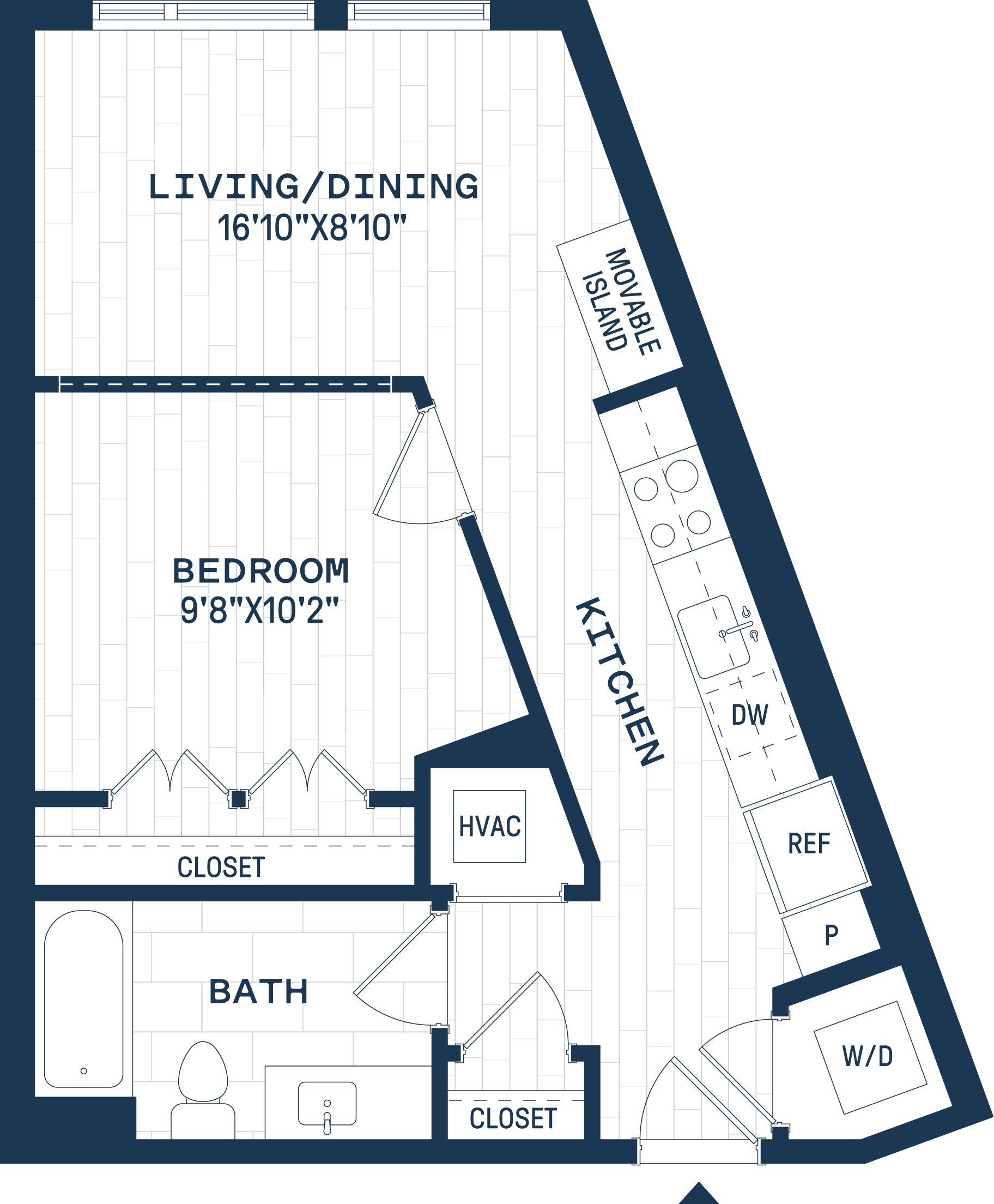 The Six Apartments in Hyattsville, Maryland J2 Floor Plan