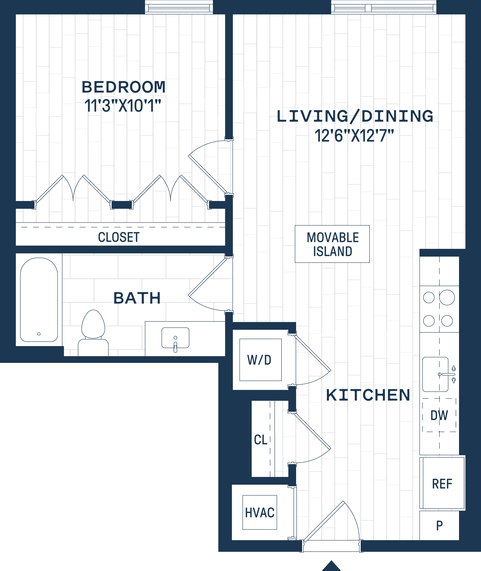 The Six Apartments in Hyattsville, Maryland J3.1 Floor Plan