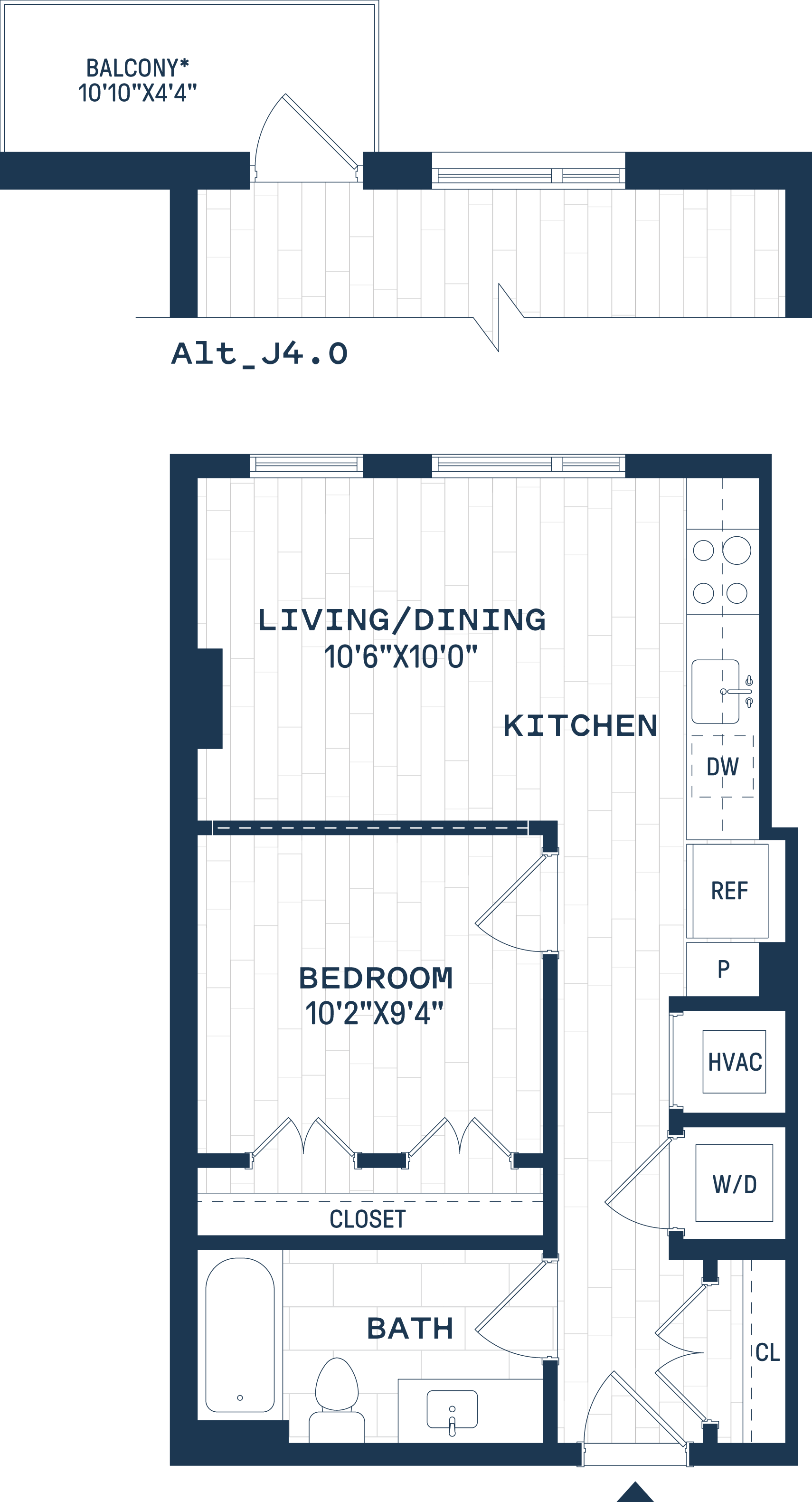 The Six Apartments in Hyattsville, Maryland J4 Floor Plan