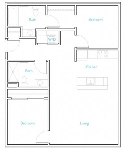 2 Bedroom C floor plan