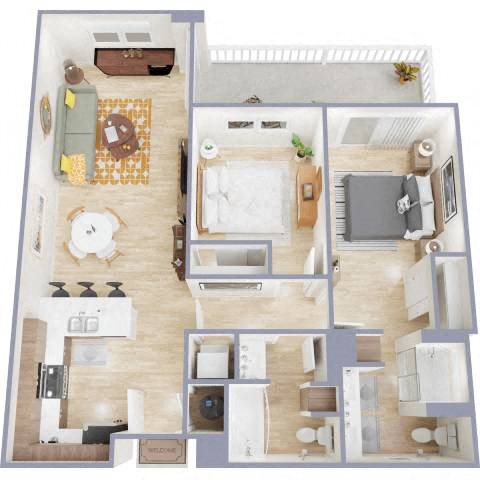 2C floor plan