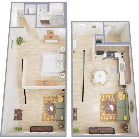 Loft A floor plan