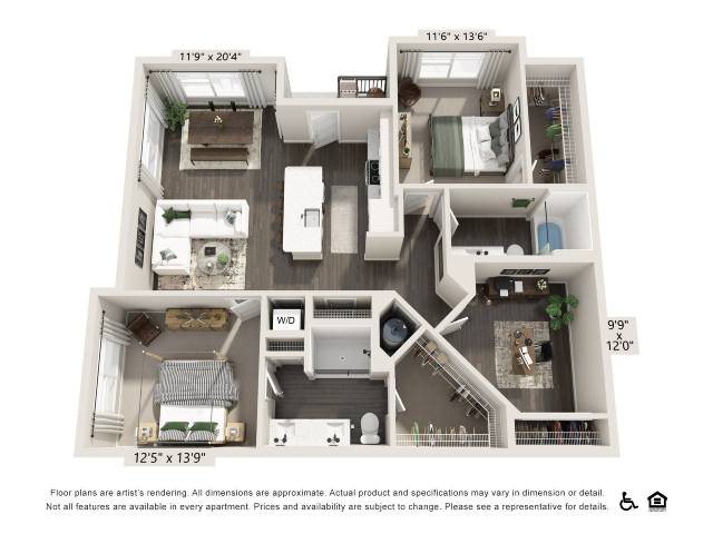 Two-Bedroom Apartment (B5) floor plan