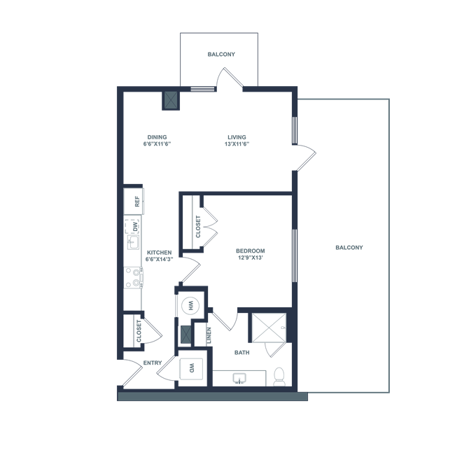Floor plan layout diagram for A3