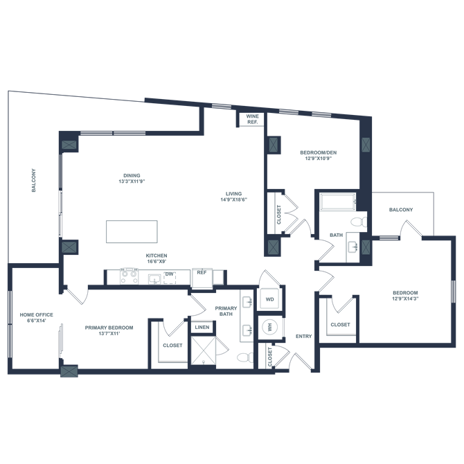 Floor plan layout diagram for C4