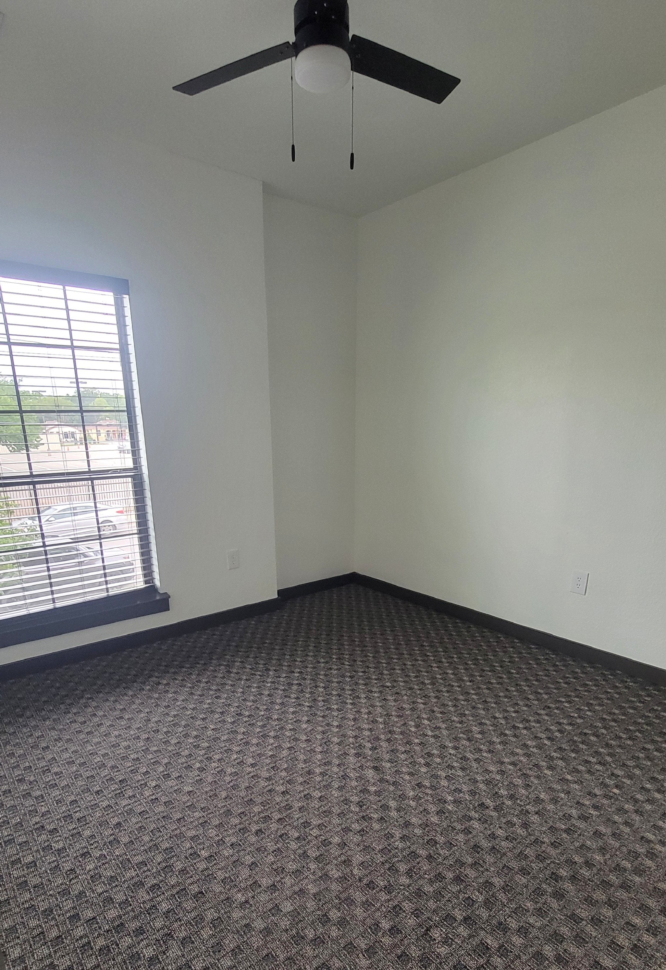 Carpeted room at The Talon, Denton, Texas