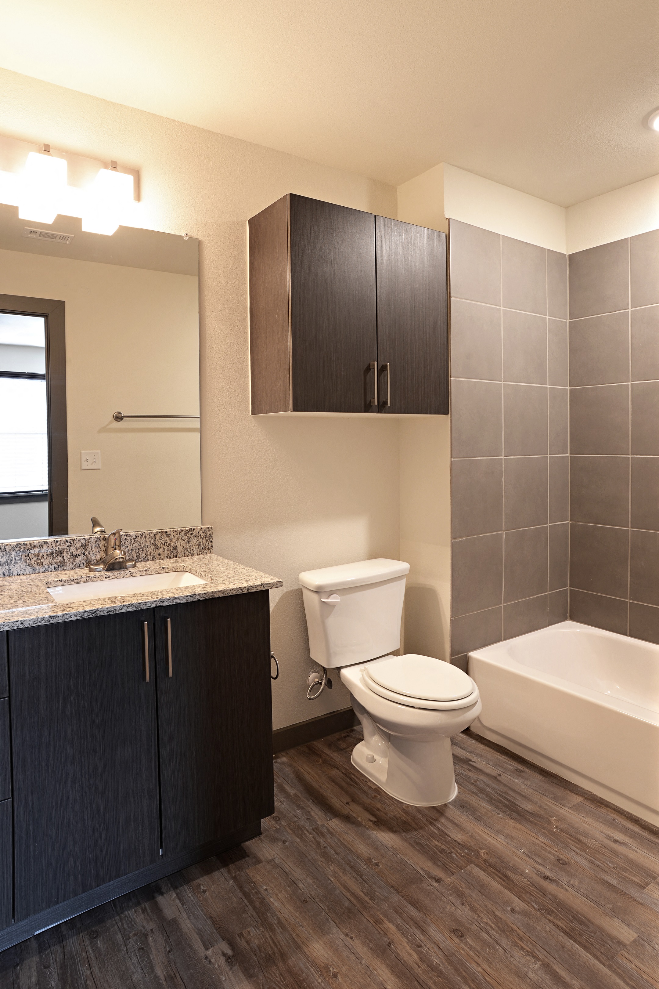 Eastend Lofts Bathroom at East End Lofts at the Railyard Apartments, Denton