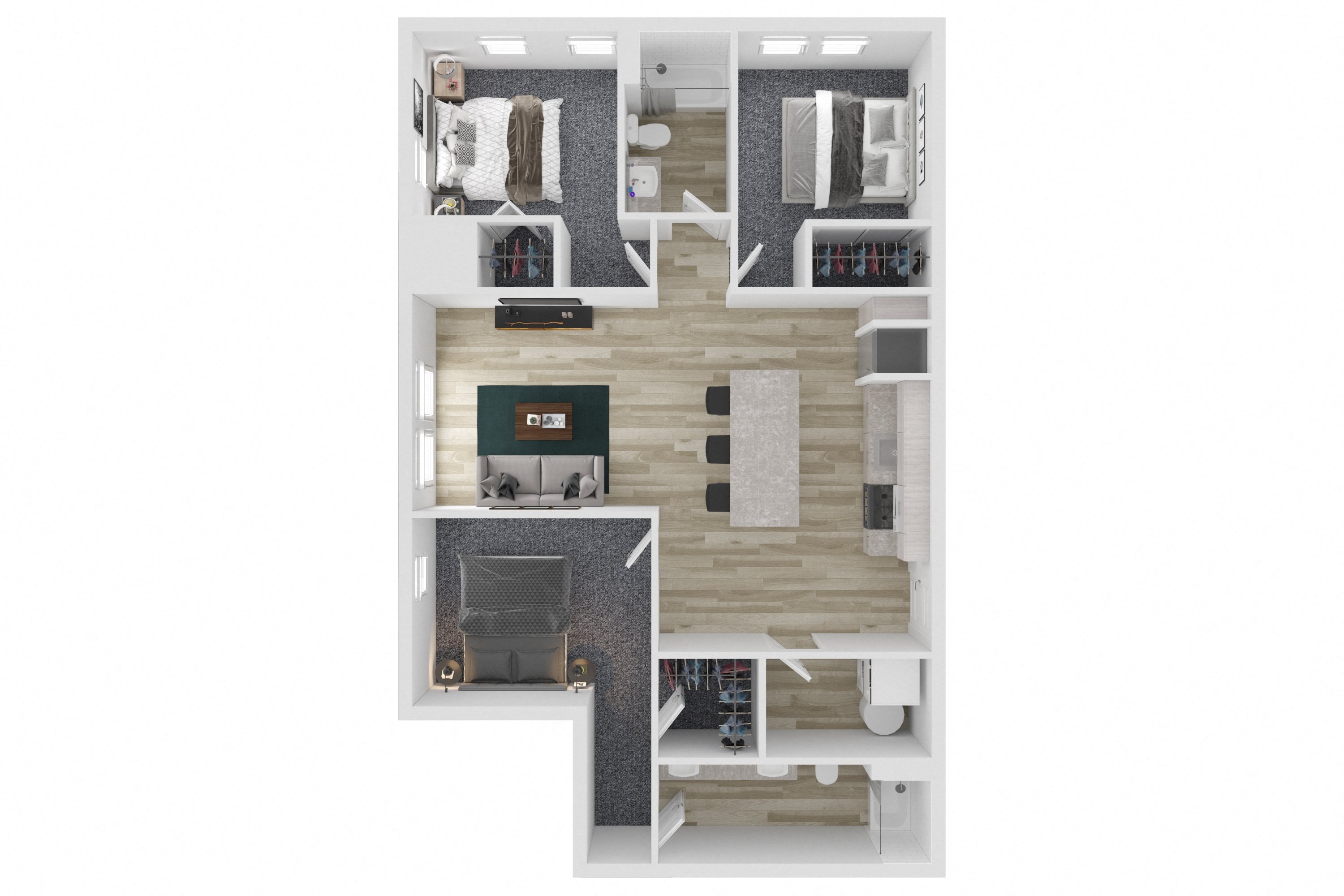 B3 Three Bed Two Bathroom Floor Plan at The Clara, Idaho B3 Three Bed Two Bathroom Floor Plan at The Clara, Idaho