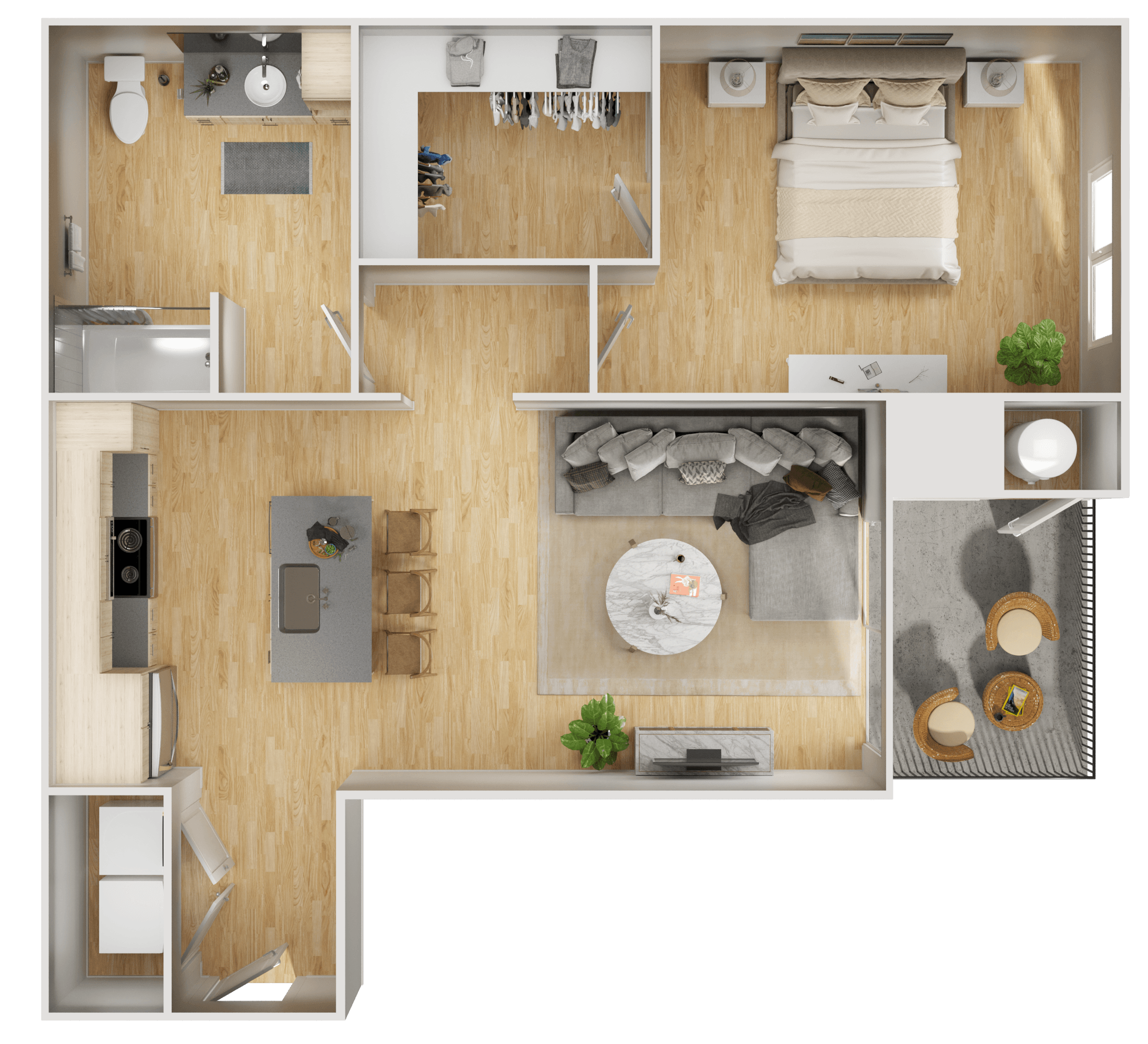 1 Bedroom Floor Plan