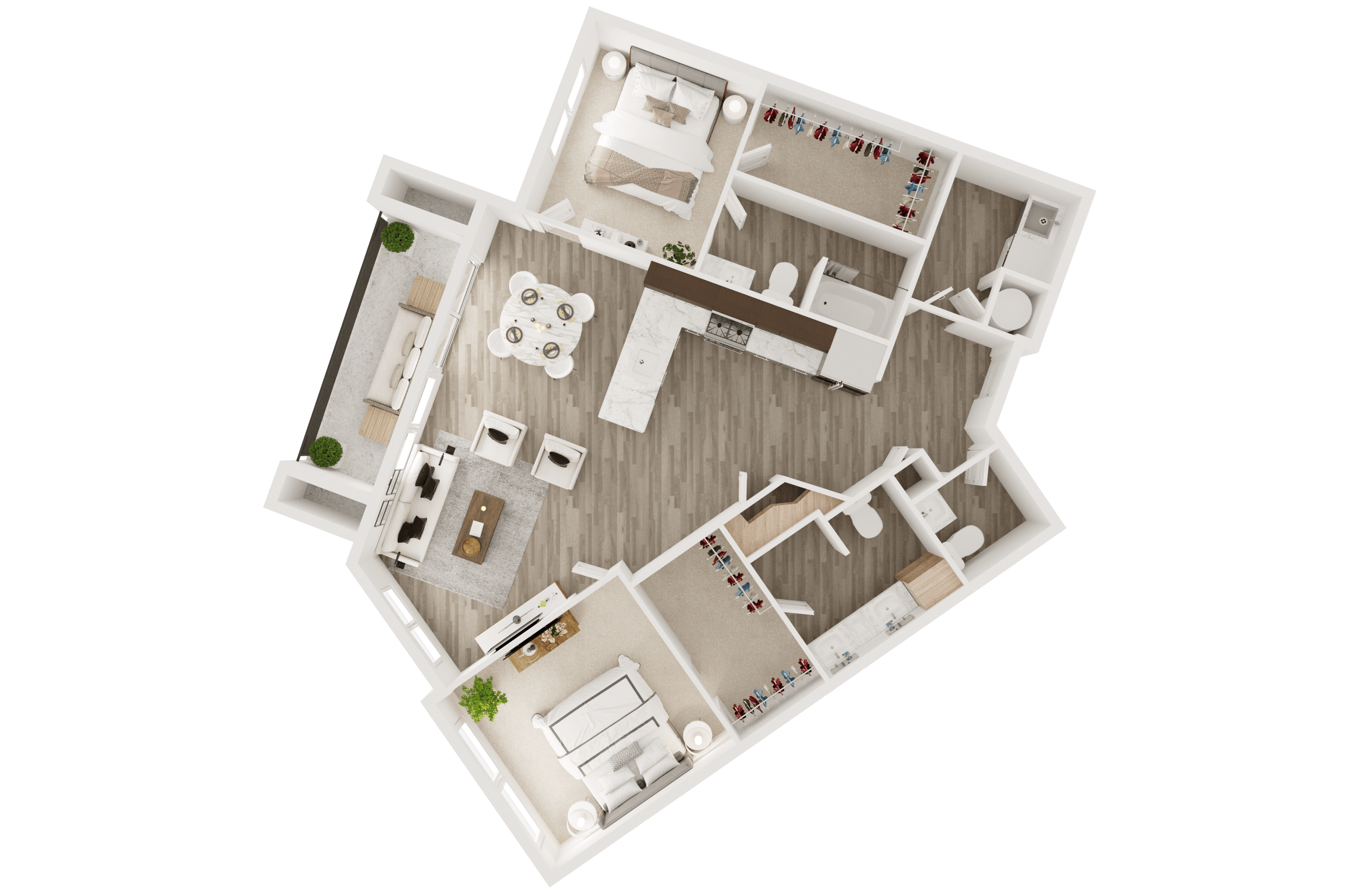 2 bedroom 2 bath apartment