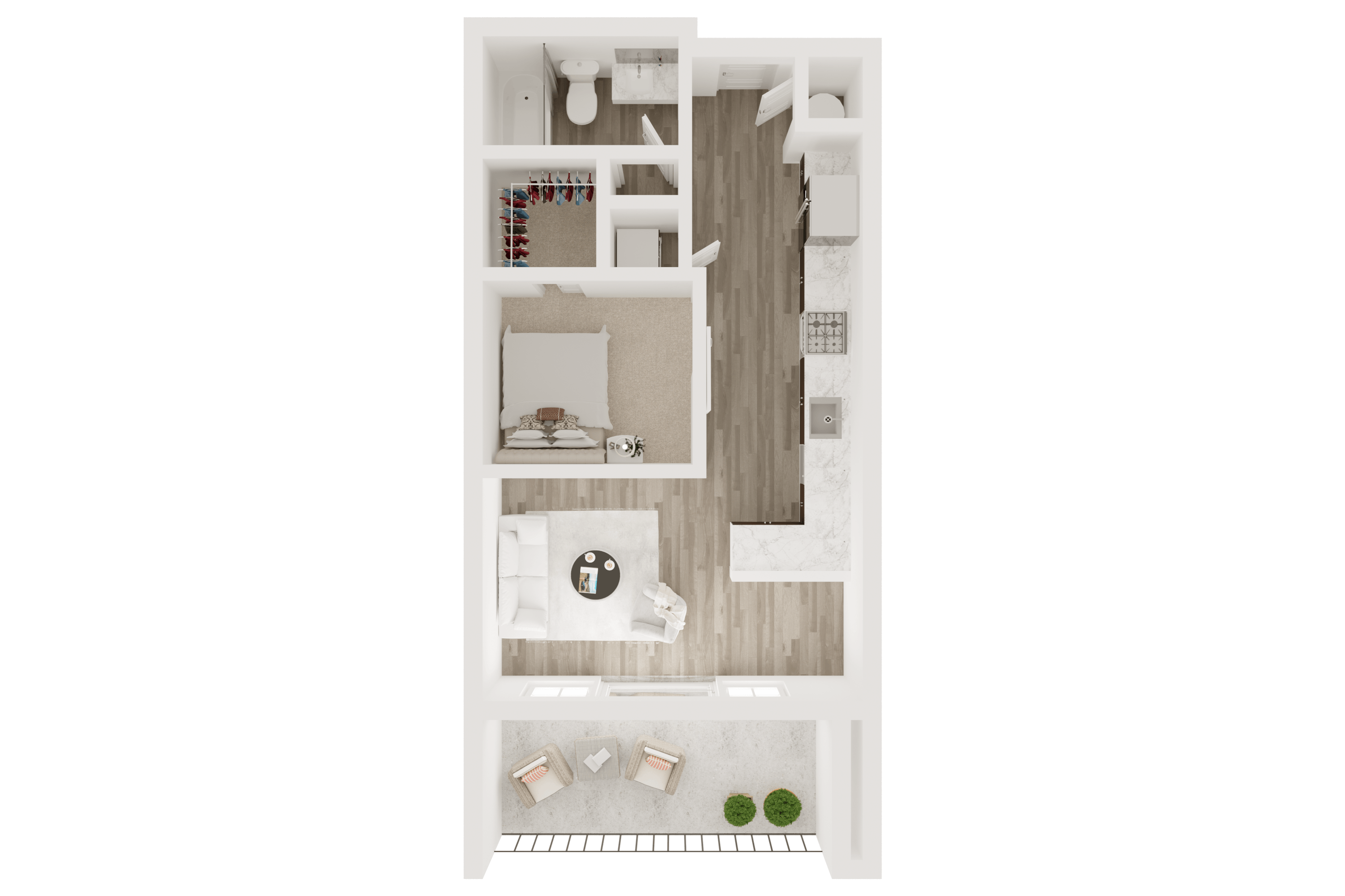 Luxury Studio Apartment in Overland Park, KS