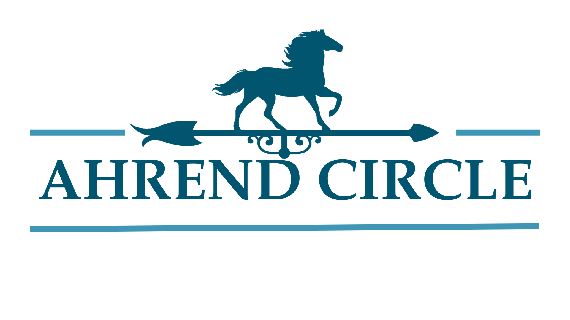 A horse and a fish are depicted in front of the text "AHREND CIRCLE".