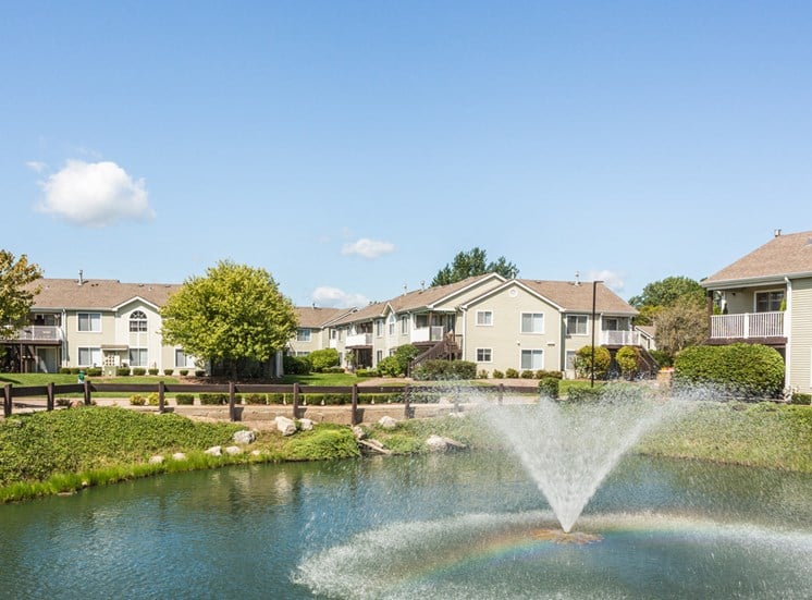 The Crossings at St. Charles Apartments Pond and Fountain