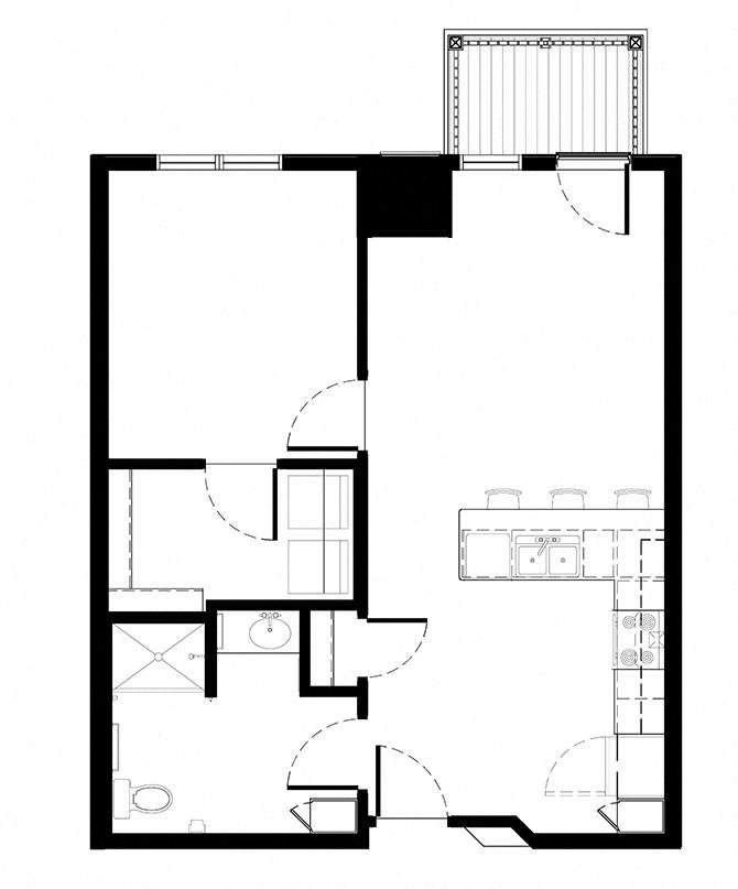 Floor Plans of Edison Apartments in Roseville, MN
