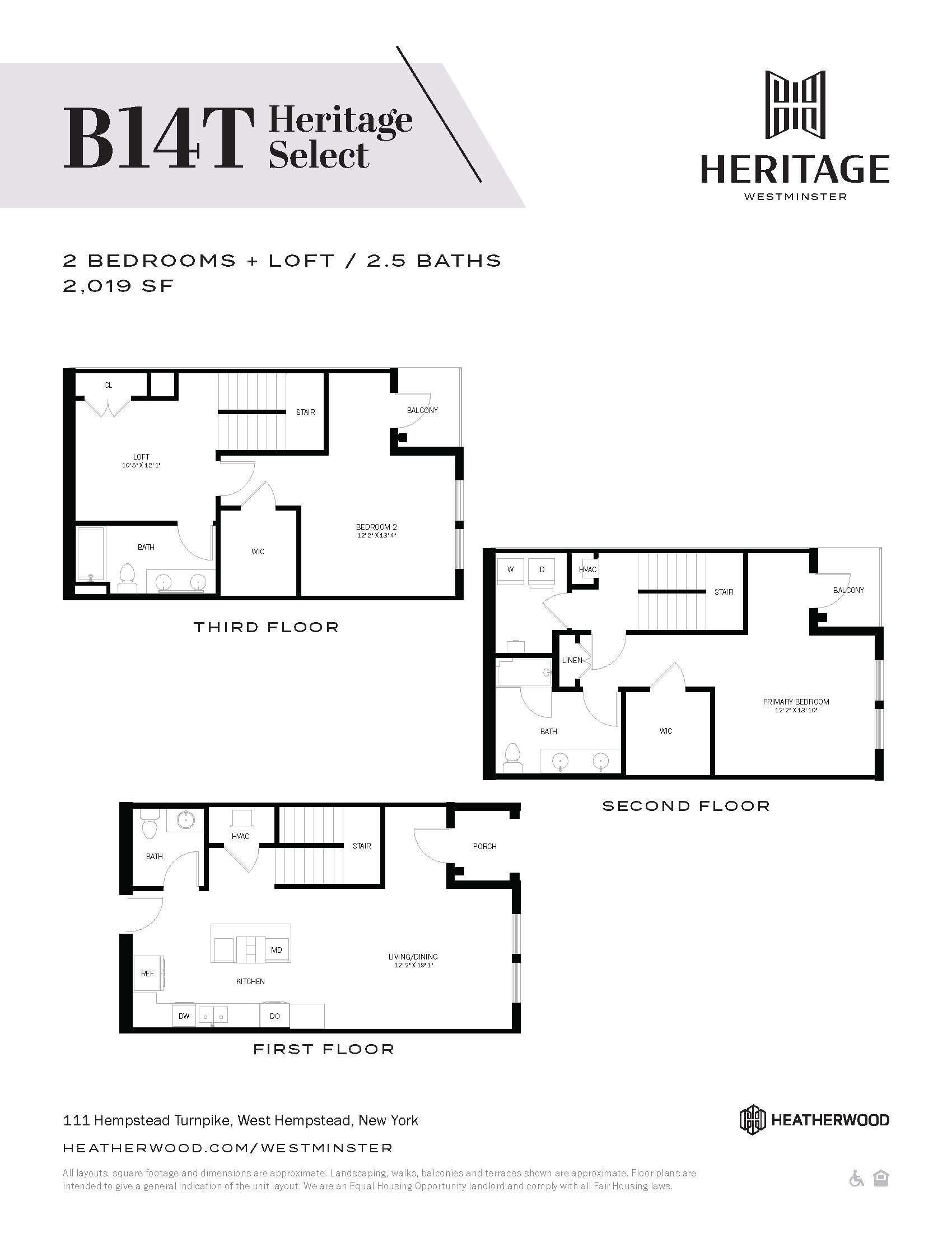 Heritage Select Townhome - B14T Layout