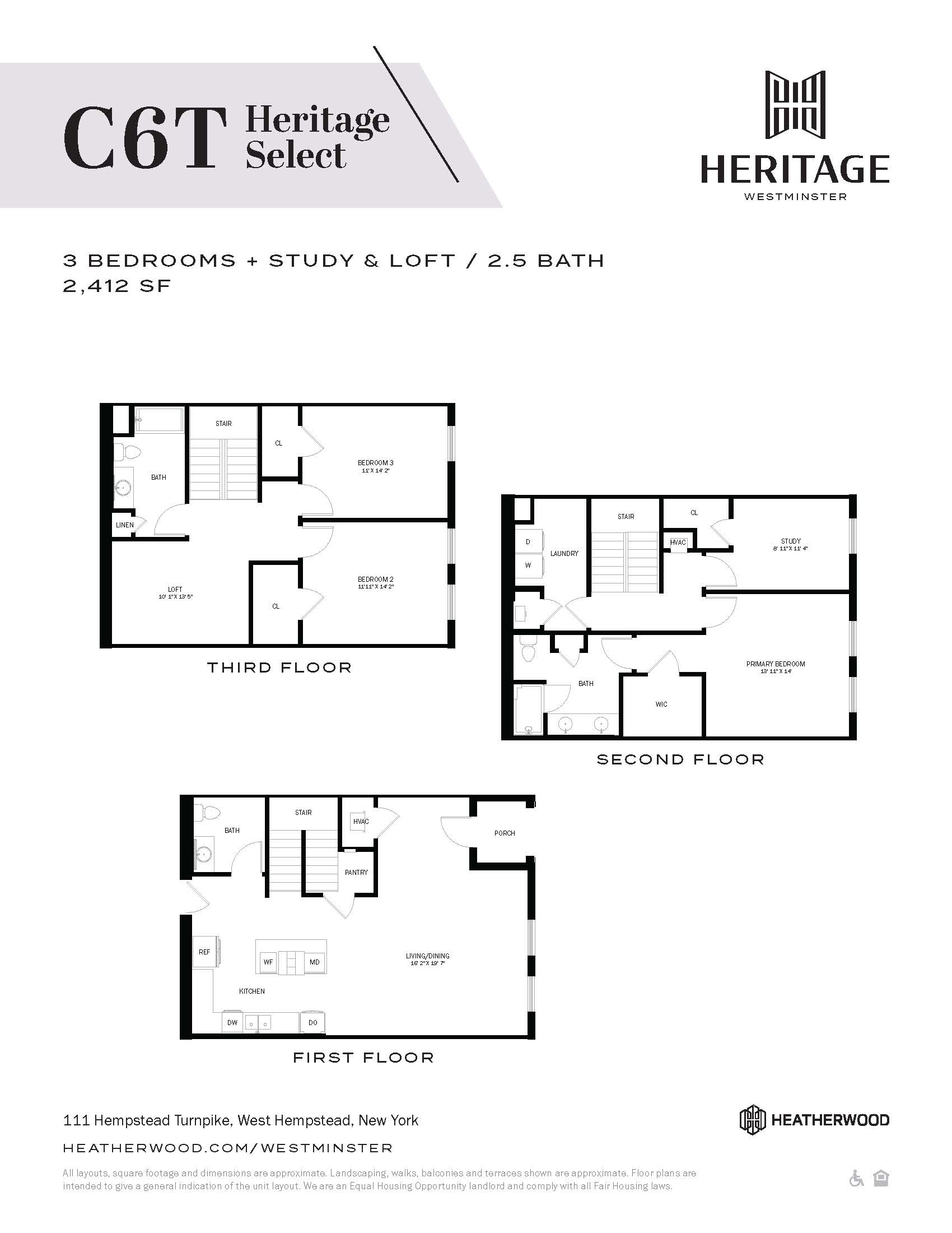 Heritage Select Townhome - C6T Layout