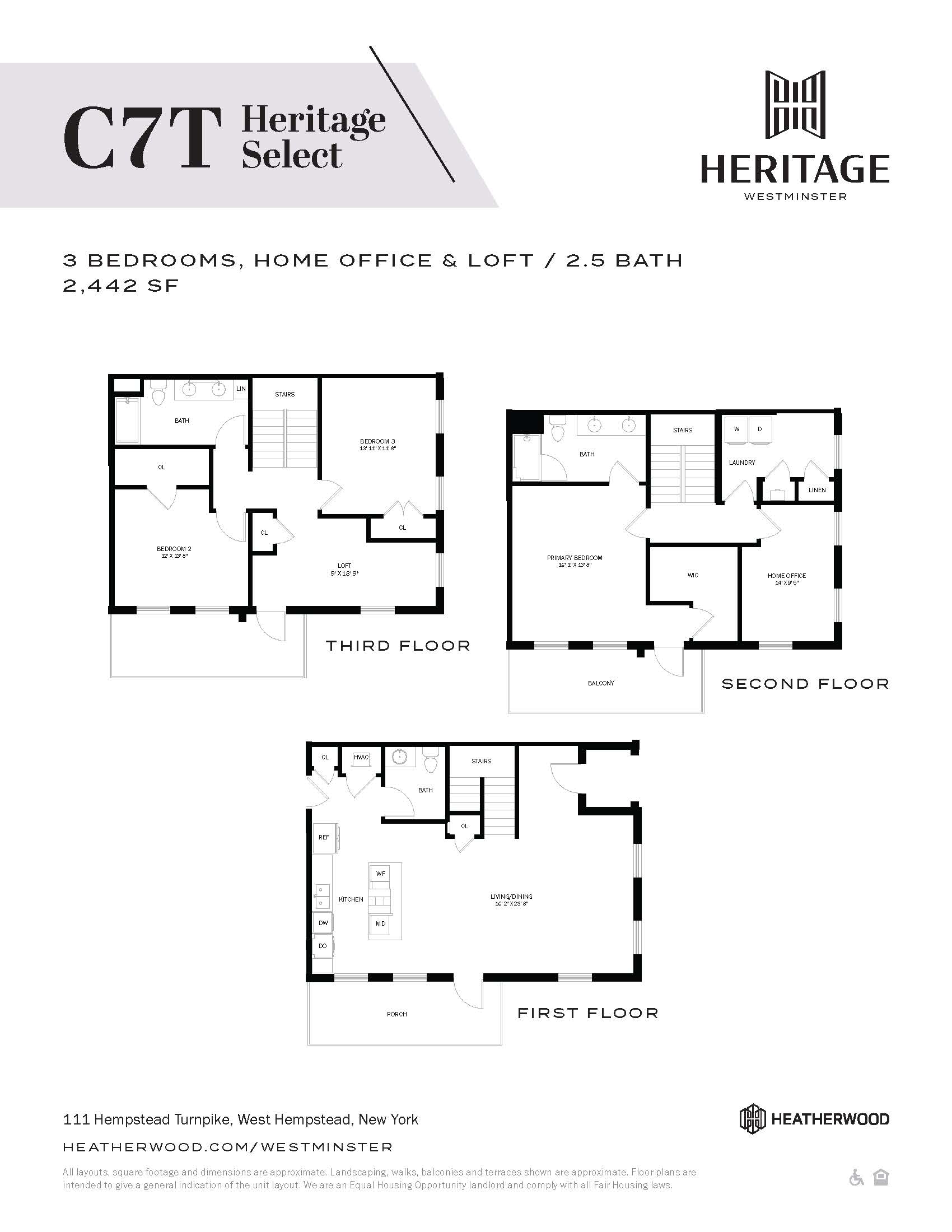 Heritage Select Townhome - C7T Layout